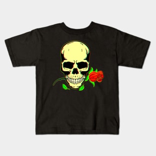 Skull N Roses 3D Kids T-Shirt